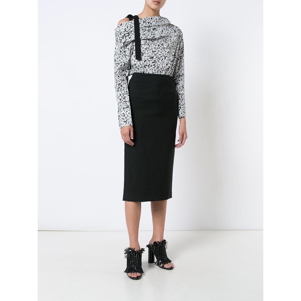 Proenza Schouler Popcorn Flower Off-shoulder Top